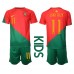 Portugal Joao Felix #11 Hjemmedraktsett Barn VM 2022 Korte ermer (+ Korte bukser)